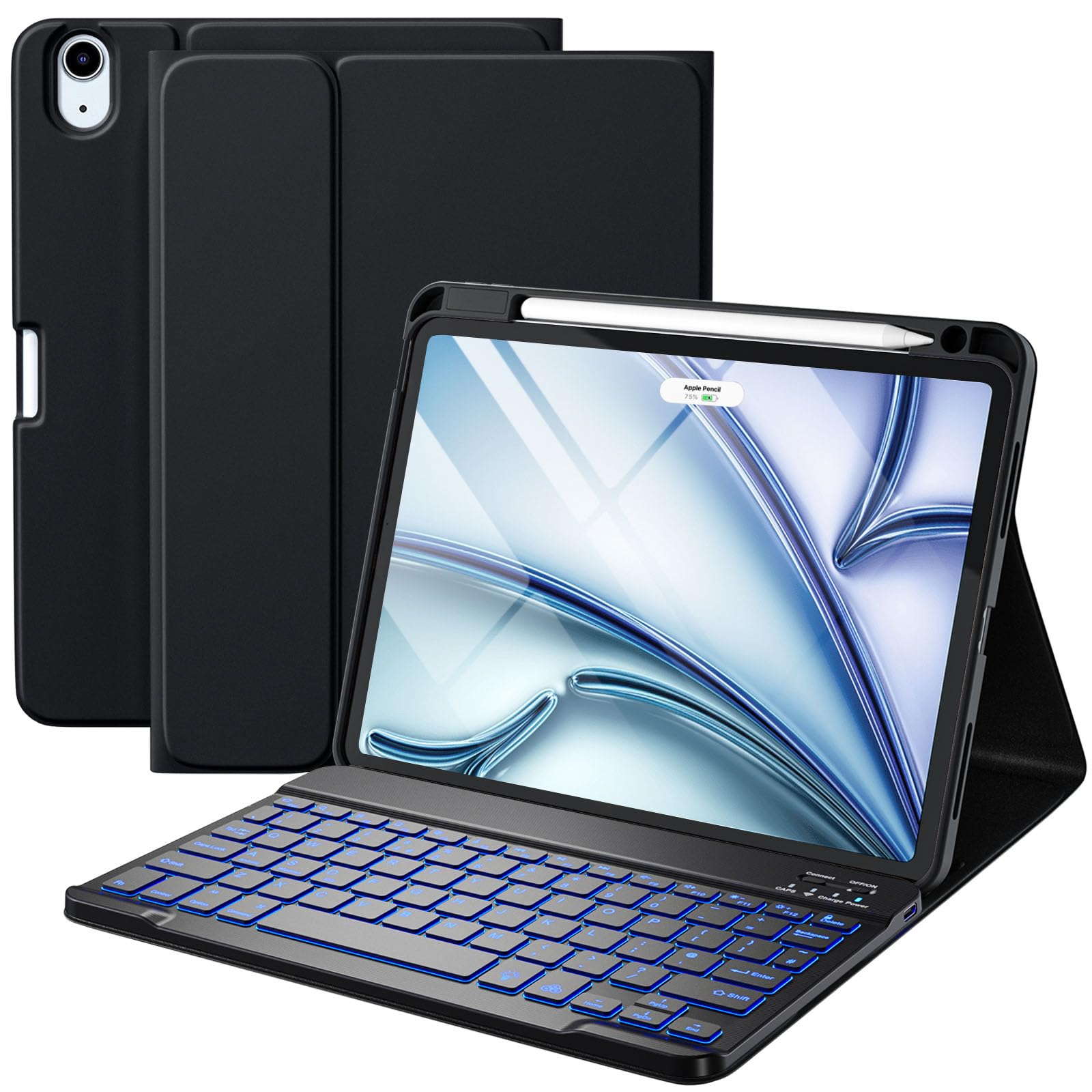 Vobafe Case with Keyboard for iPad Air 11 inch M4 2026 /M3 2025/M2