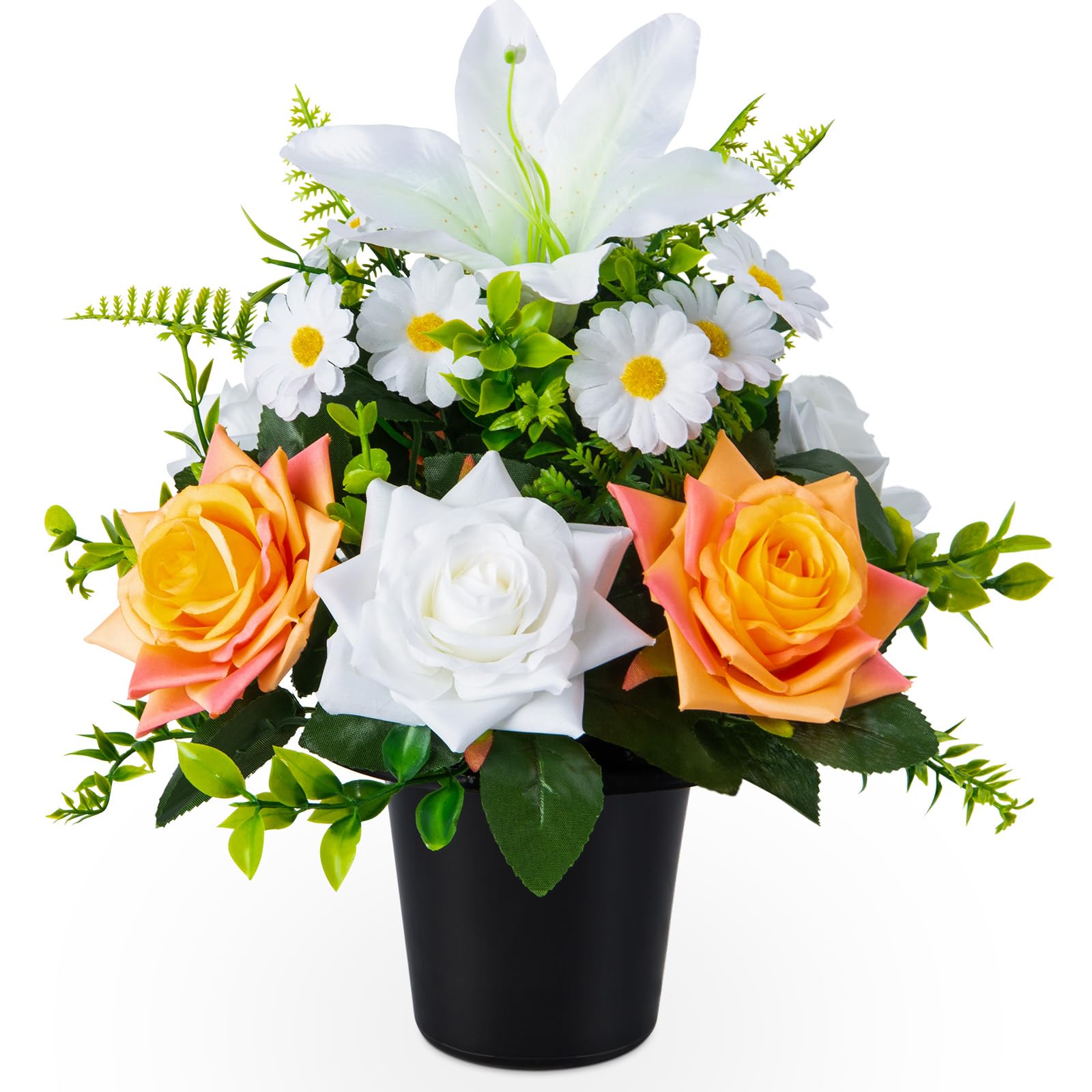 Fleurs artificielles pour tombes et décorations funéraires de cimetière