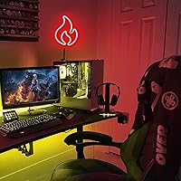 Vista 4 de Lamomo - Tira de luces LED neón flexible, tira de luces rojas de neón de 16.4 pies, tira LED de neón impermeable flexible de 12 V, tira de luces LED