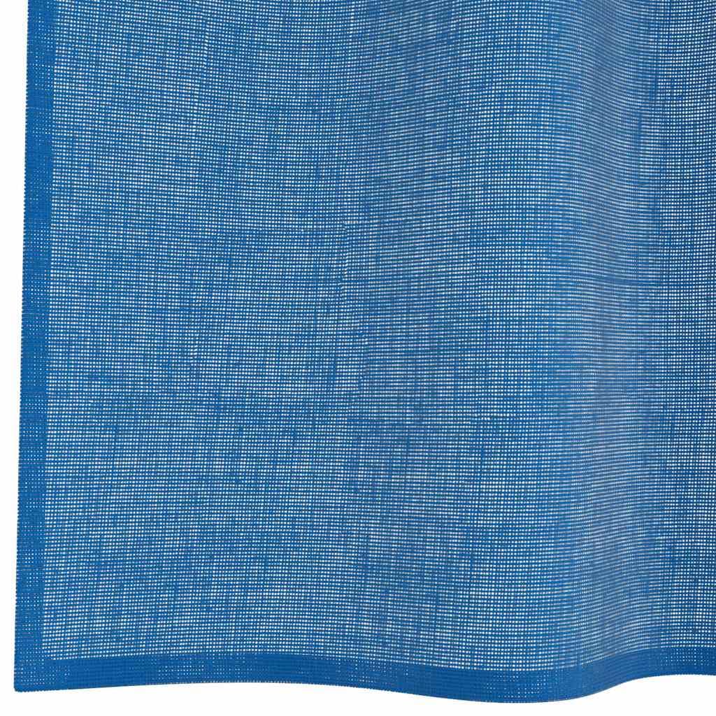 Voile Vorhänge mit Ösen, 2 Stück, Königsblau, 140 x 260 cm, 100% Polyester Stoff, transparent, Blickdicht, für Wohnzimmer Schlafzimmer Küche, moderner Landhausstil