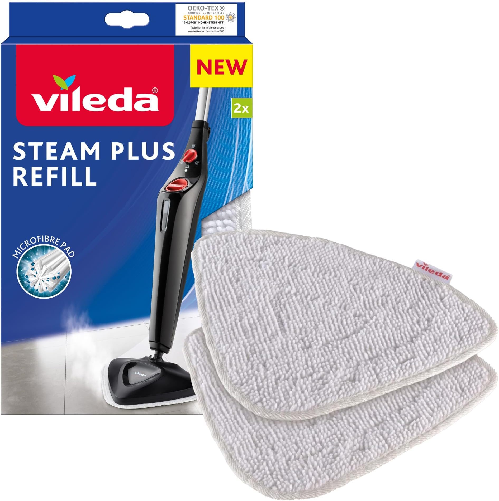 Steam Mop Refill Pads, Pack of 2