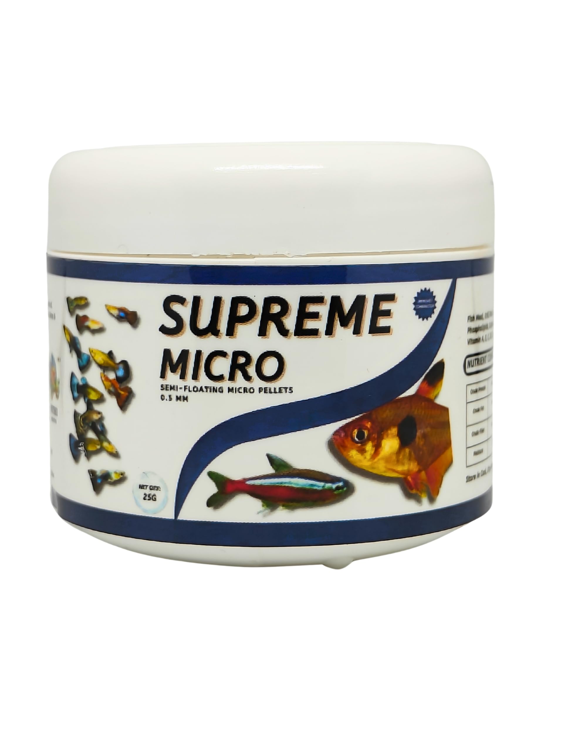 Supreme Micro Pellets Fish Food (25gm) (Pack of 4) for Guppy, Betta, Molly, Tetra & Other Small Fishes| 60% Protein Content | for Breeding, Grooming with Strong Growth & Colouration (B0D3B349YQ) Amazon Price History, Amazon Price Tracker