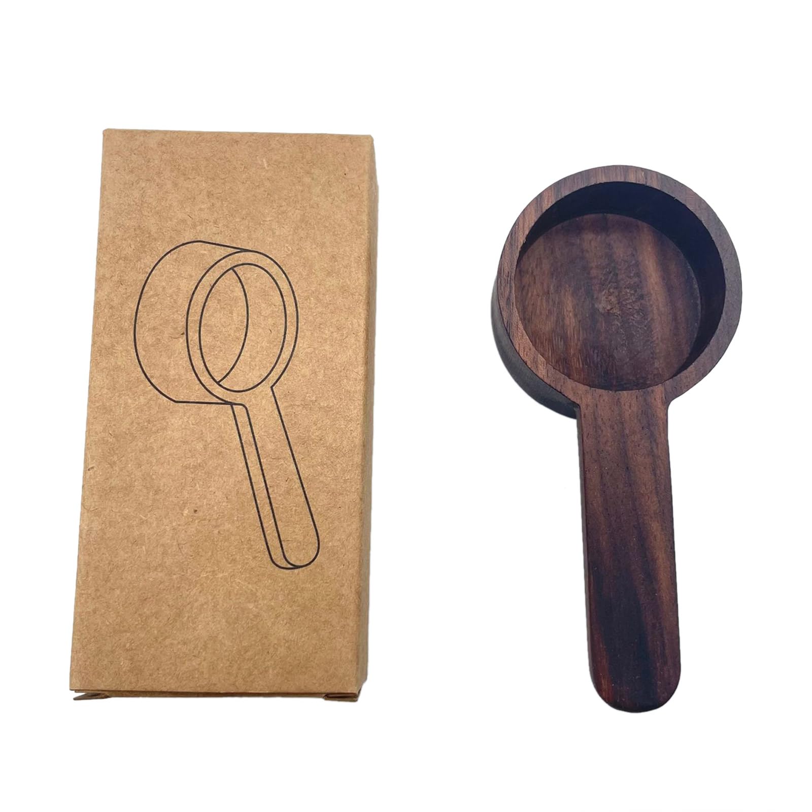 Xinsheinelry Wooden Coffee Scoop Tablespoon Long/Short Handle Spoons Home Baking Cooking Measuring Scoop Kitchen Accessories Wooden Coffee