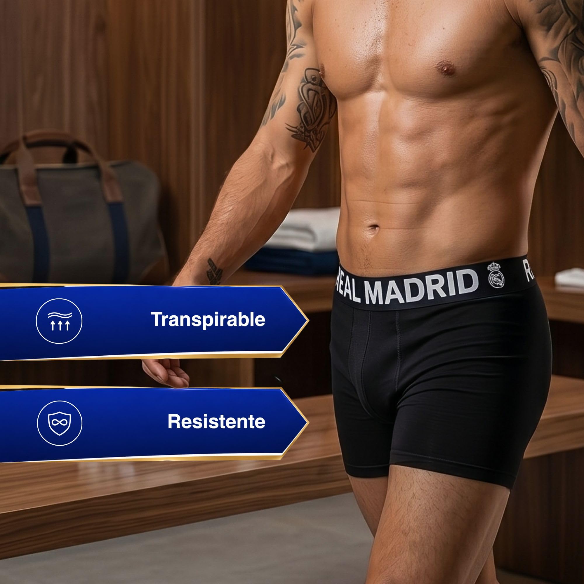 Real Madrid Bóxer Hombre, Pack 5