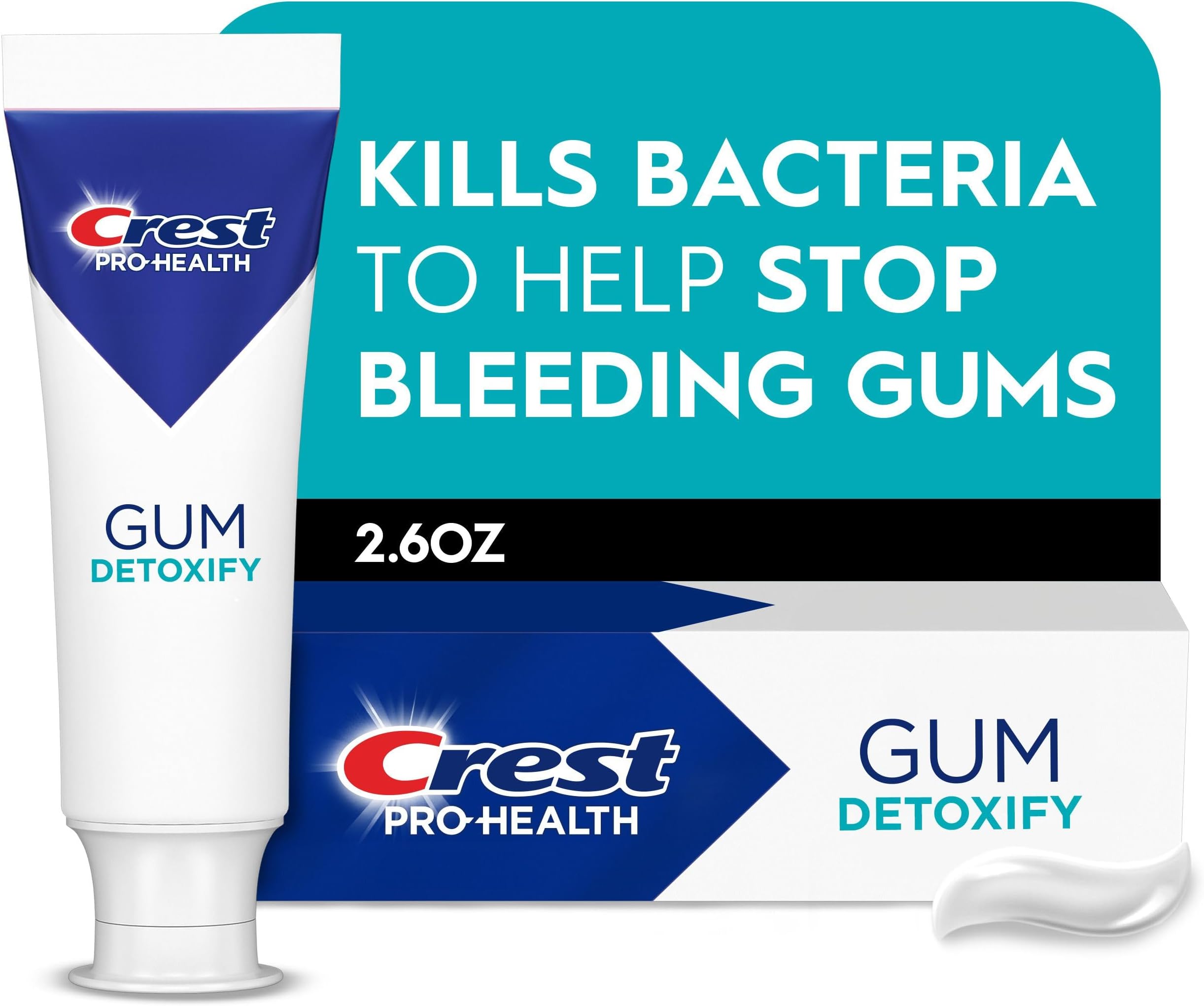 Pro-Health Gum Detoxify Deep Clean Toothpaste 2.6 oz - Anticavity, Antibacterial Flouride Toothpaste, Clinically Proven, Gum and Enamel Protection, Plaque Control
