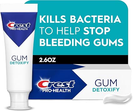 Crest Pro-Health Gum Detoxify Deep Clean Toothpaste 2.6 oz - Anticavity, Antibacterial Flouride Toothpaste, Clinically Proven, Gum and Enamel Protection, Plaque Control