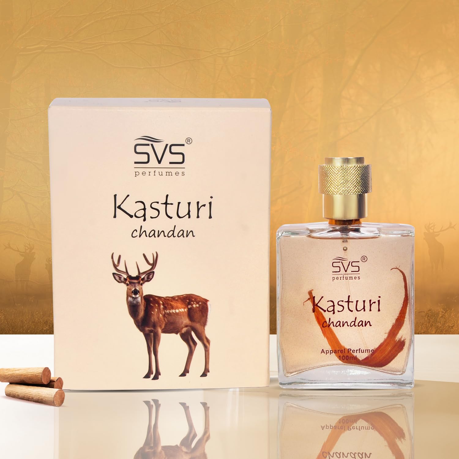 SVS Perfumes, Long Lasting Scent, Attar Oil, Itra, Etra, Ittar, Non Alcoholic, Cruelty Free, Vegan, Natural, Undiluted, Unisex, Fragrance for Men and Women (Kasturi Chandan)