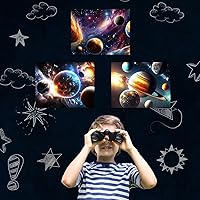 Vista 9 de Quanhaigou Calcomanías para pared de galaxia en color azul y morado, calcomanías removibles, el arte mágico en 3D de la Vía Láctea, estrellas