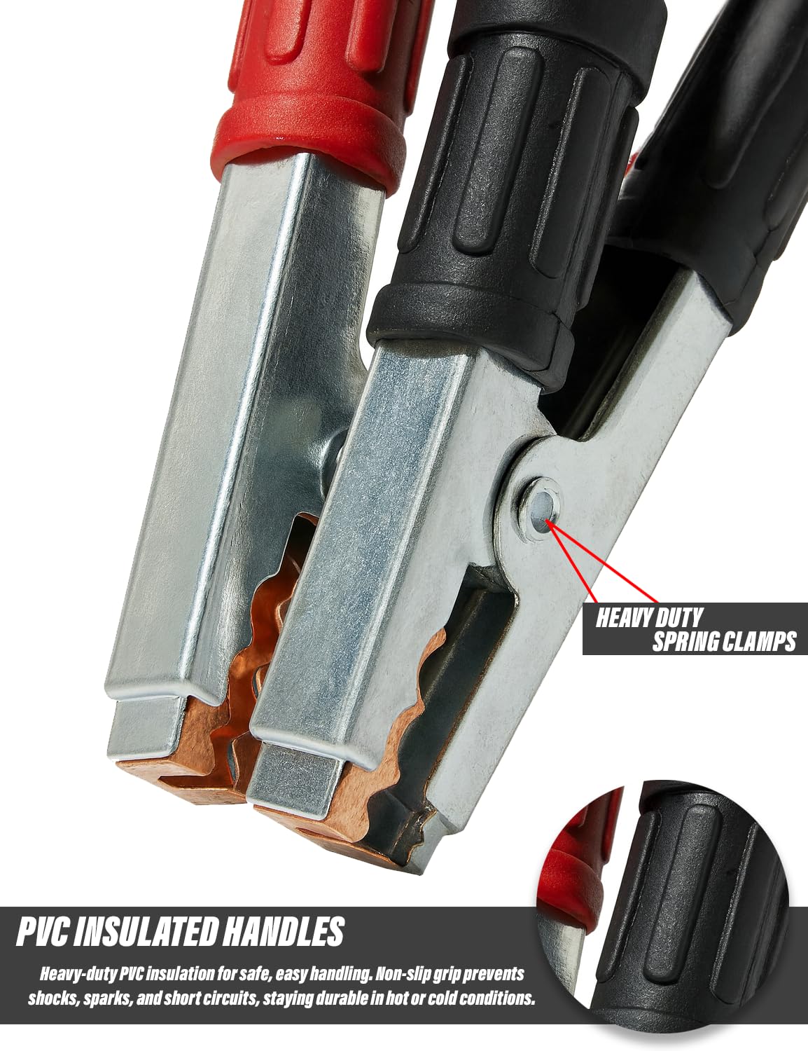 Xtremeauto Cavi di avviamento resistenti per auto e furgoni fino a 3,0 l - 3,7 m 900A 25 mm² cavi di avviamento batteria con custodia