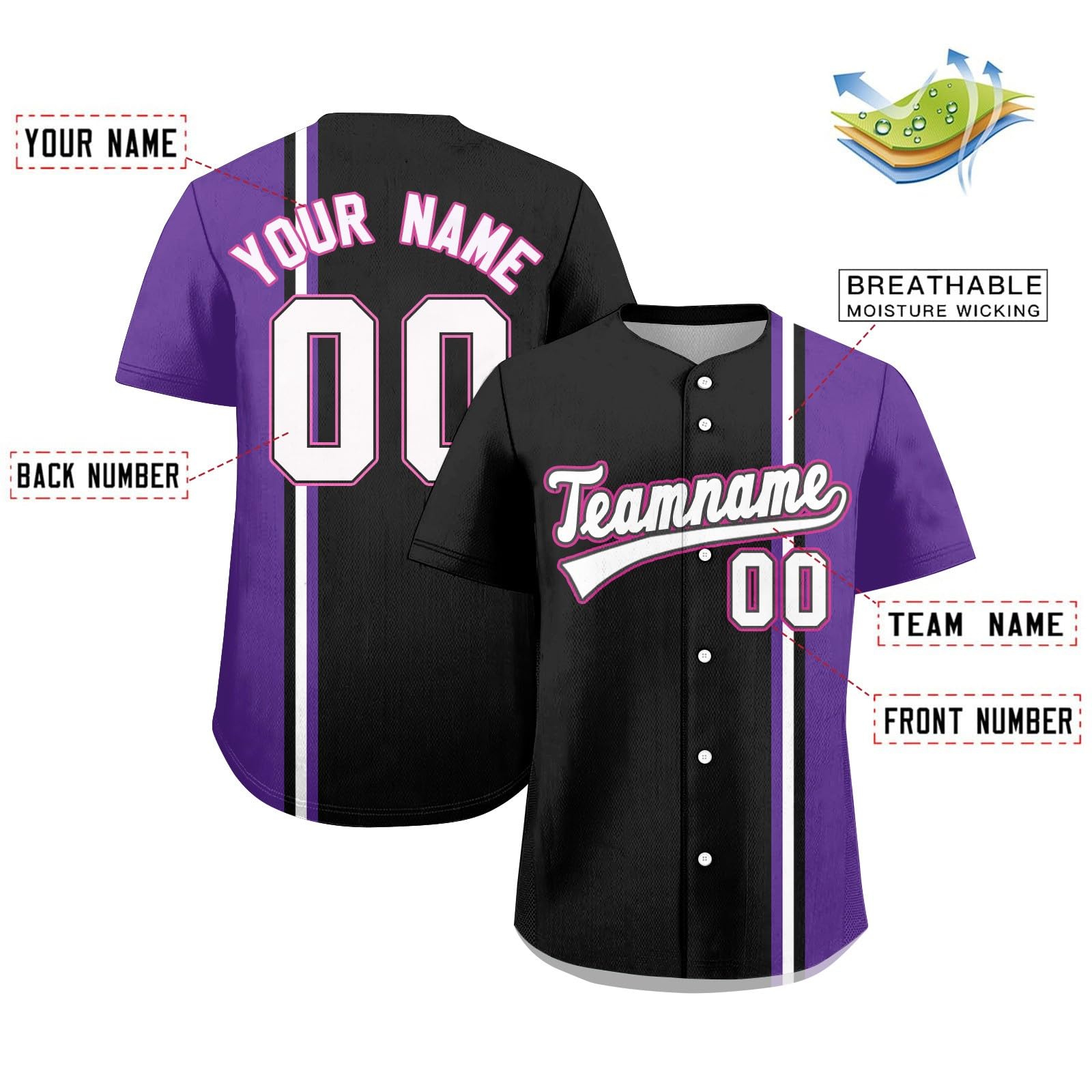 Tee Shirt Personnalisable Maillots de Football Américain Maillots de Sport Maillots de Football Personnalisés (avec nom et numéro) Maillots de Football Personnalisés pour Garçons et Filles