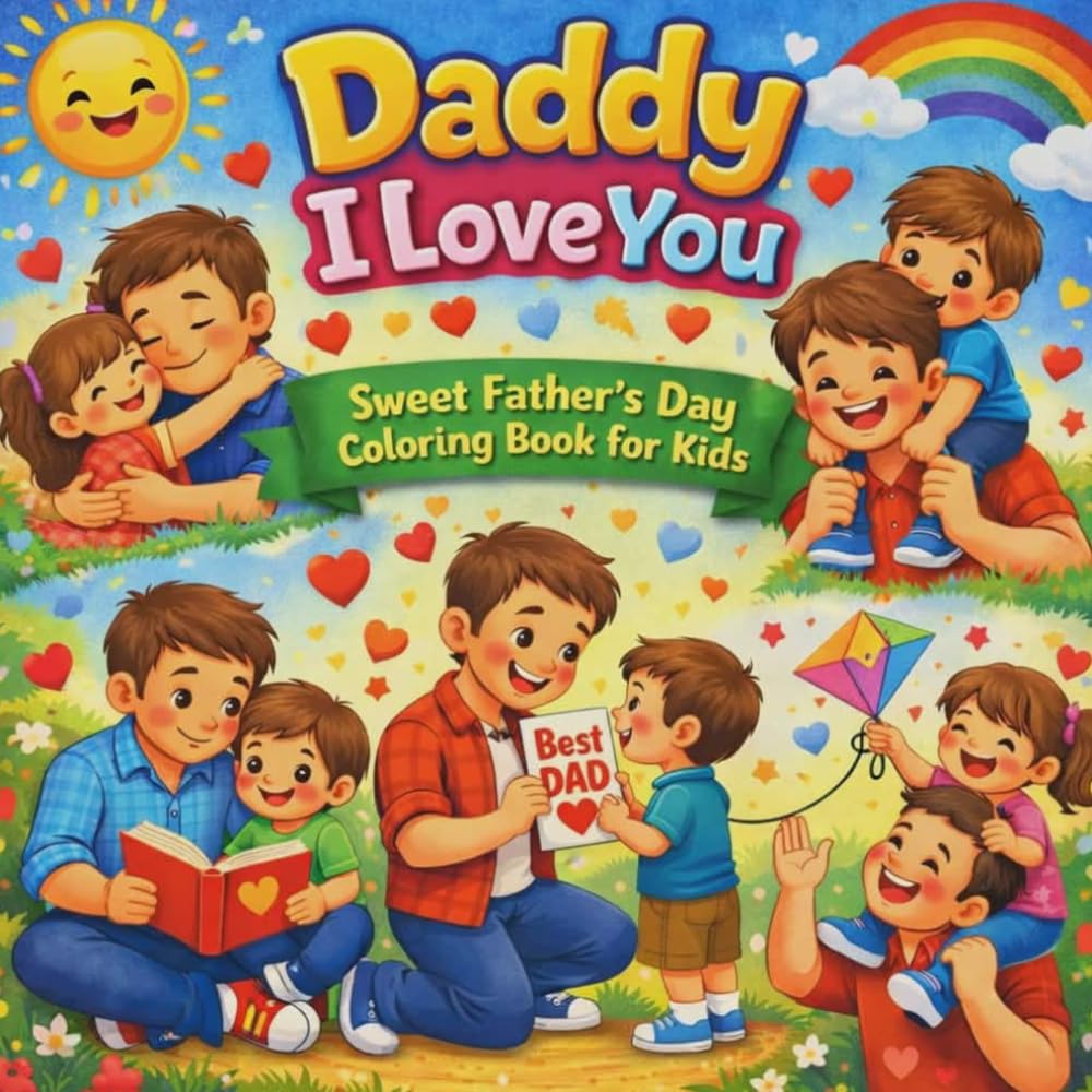 Daddy I Love You: Sweet Father’s Day Coloring Book for Kids