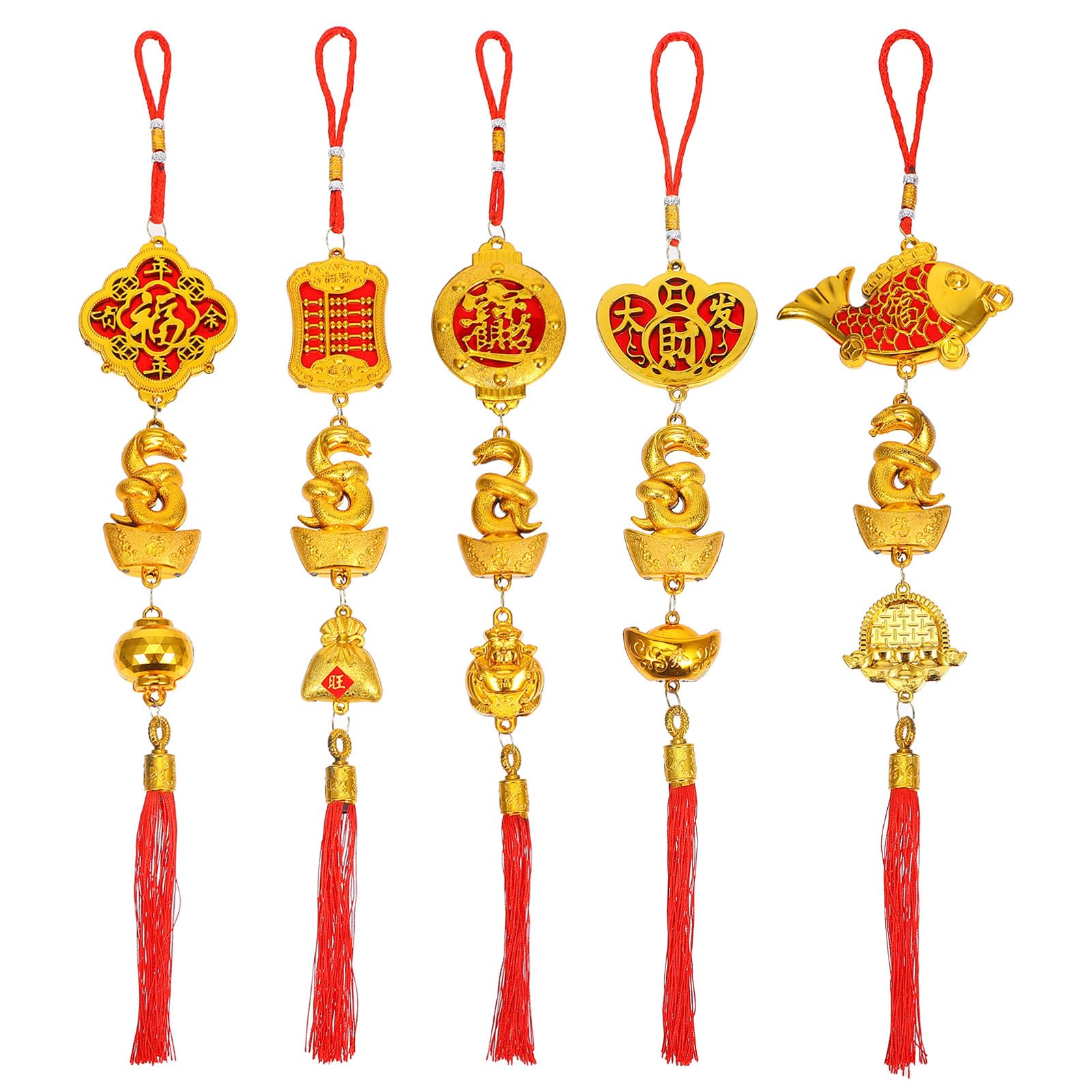 Amazon.com: VOSAREA 5pcs 2025 Chinese New Year Decorations