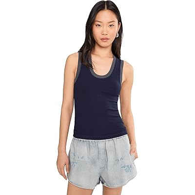 Рубашка Free People Longer Days Tank peacoat