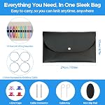Interchangeable Circular Knitting Needles Set | 13 Pairs Metal Knitting Needles (10 cm Tips, US 2.5-15/3.0-10.0 mm) | 4 Cables (40 cm, 60 cm, 80 cm, 100 cm), Accessories & Case