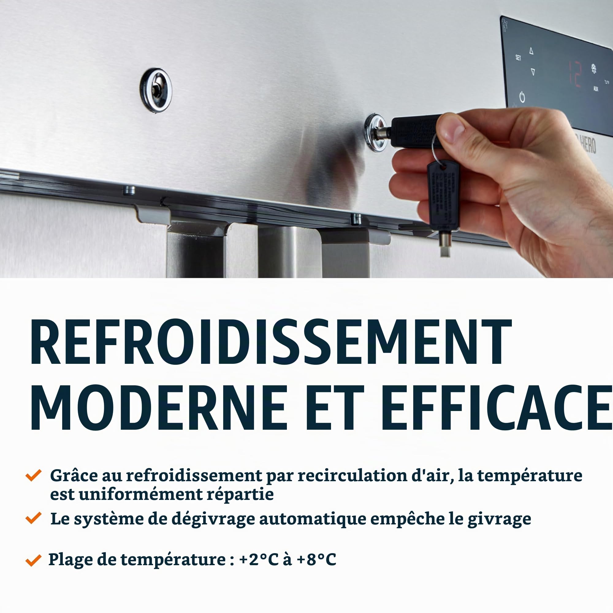 GastroHero Refrigerator ECO 1300 GN 2/1 Monobloc | CHR Catering Supplies