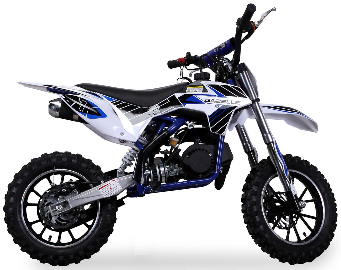 Mini Cross minicross GAZELLE TUNING 50cc 2 tempi Carburatore 15 + Gas Regolabile + Avviamento Easy Start + Cerchi 10" + Freni a disco + Altezza sella ca. 60cm + Garanzia 24 mesi (COLORE ARANCIO)