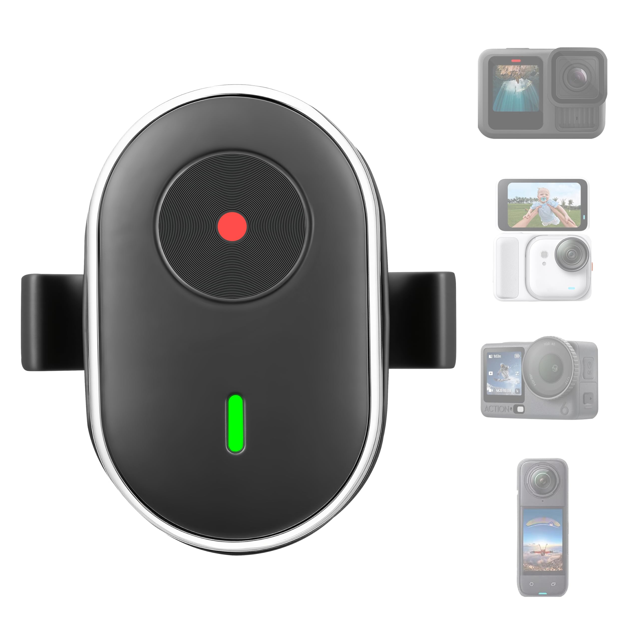 Ring Fernbedienung für insta360 GO Ultra/X5/X4/X3/Ace Pro 2 Mini Steuerung für GoPro Hero 13 12 11 Max 2 sowie für DJI Osmo 360/ Action 6 5 Zubehör, Handy Funk Fernbedienung