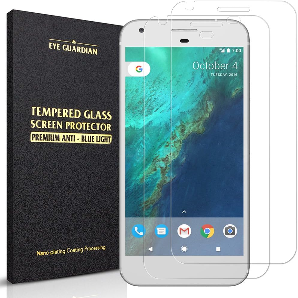 (Pack of 2)Google Pixel Screen Protector, Awaski Anti Shatter HD Clear Tempered Ballistic Glass Film for Google Pixel 5.0",Lifetime Replacement Warranty