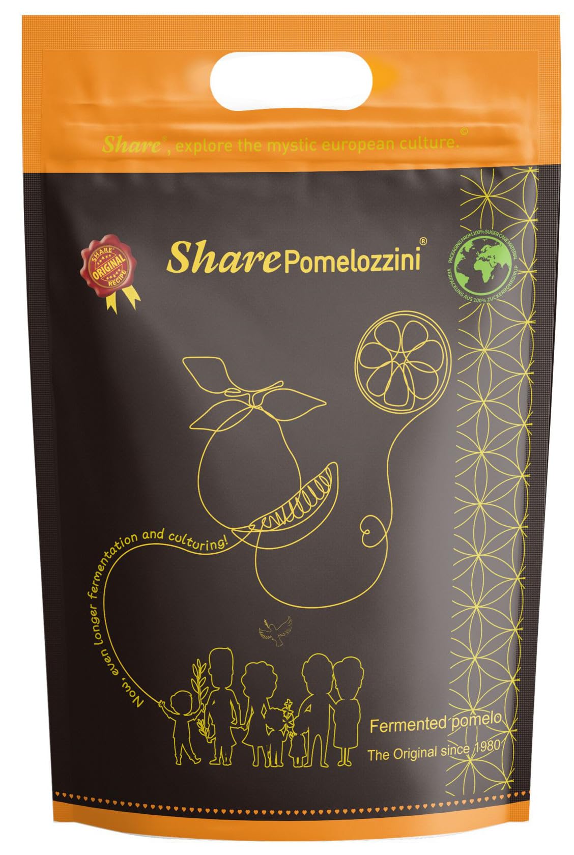 Share Pomelozzini - Original fermentierte natürlich gewachsene Pampelmuse, Dauer der Fermentation mind. 30 Monate, fermentierte Pomelo, 500g