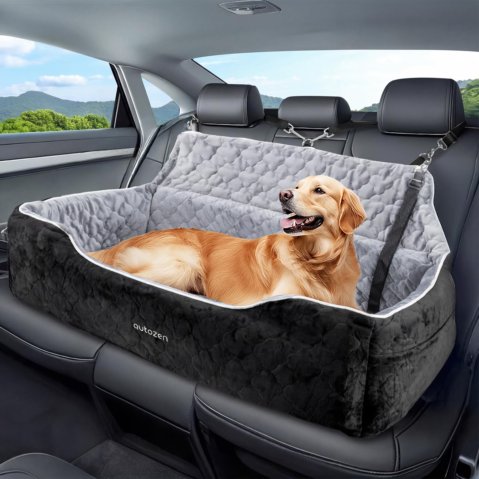 26 Upgrade Hunde Autositz für mittlerer große Hunde bis zu 54kg Wasserdicht