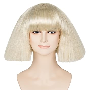 Miss U Hair Short Kinky Straight Wig Blonde Fashion Party Hair Wig (blonde) C090-A01