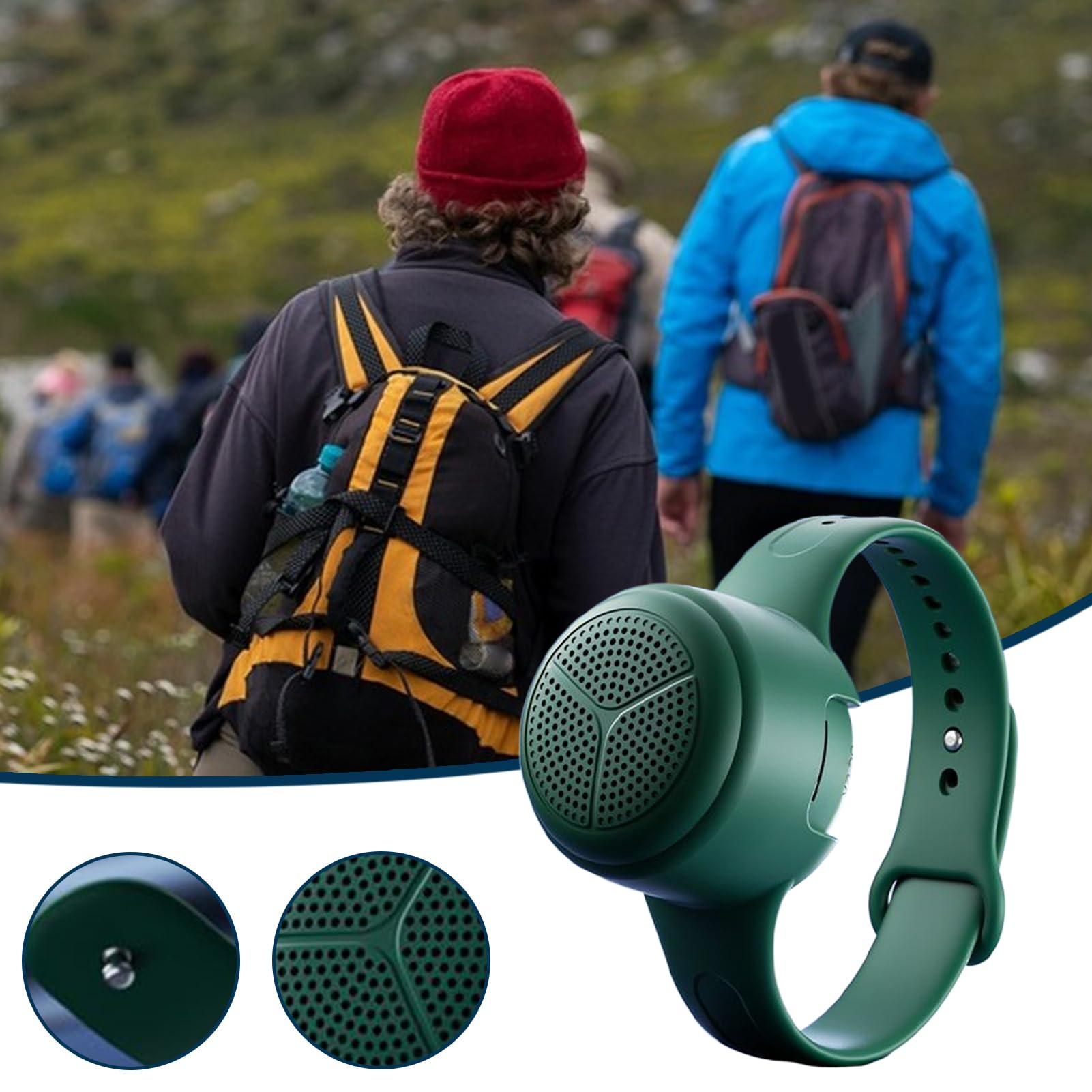 Altoparlante Indossabile | Cassa Audio da Polso | Batteria a Lunga Durata Lettore Audio Musicale da Polso per Viaggi, Moto, Arrampicata, Allenamenti, Ciclismo e Attività all'Aperto