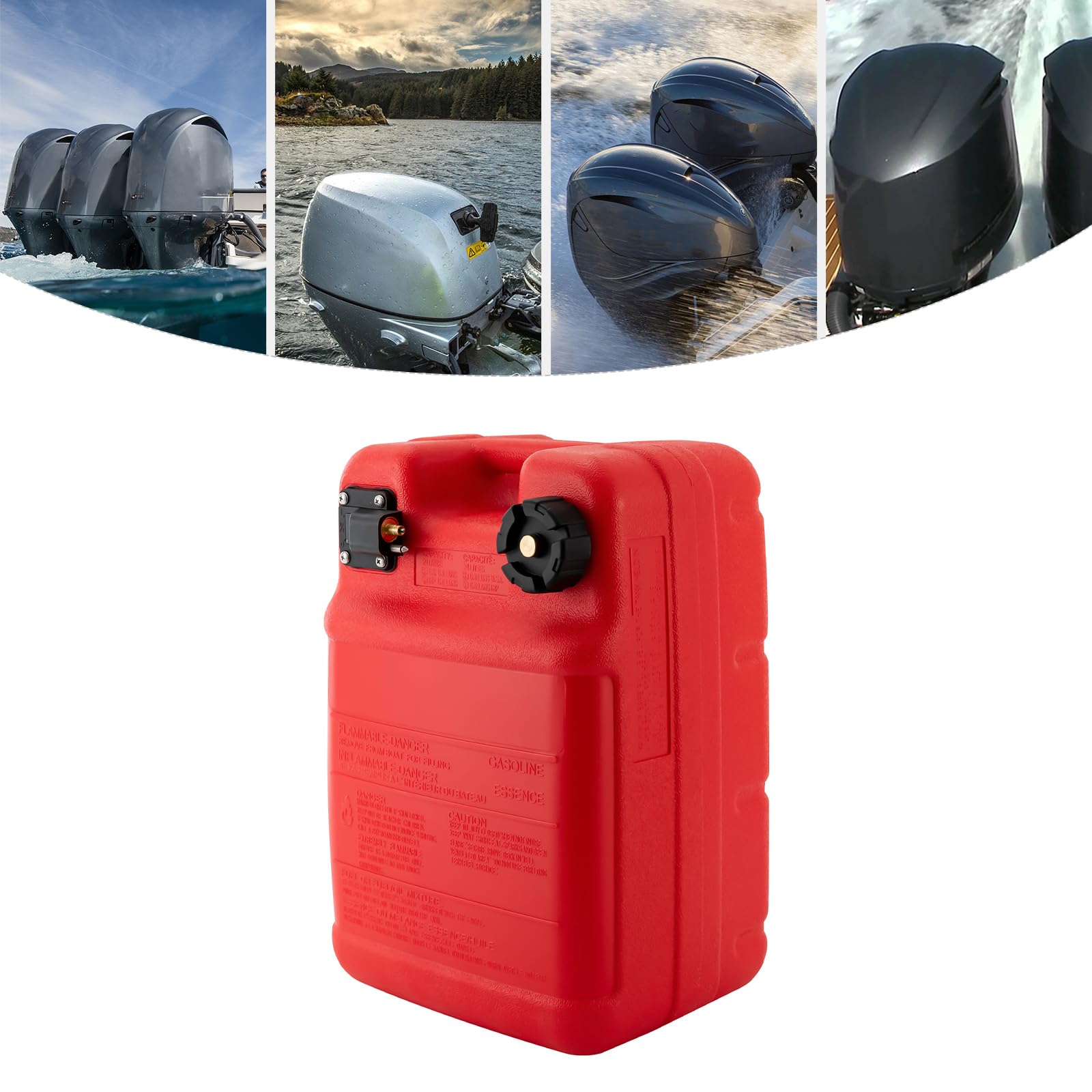 Serbatoio del carburante, 22 litri, contenitore portatile del serbatoio della benzina, tanica del carburante a 5 strati, facile da trasportare, tanica di riserva, tanica di benzina per yacht, barca da