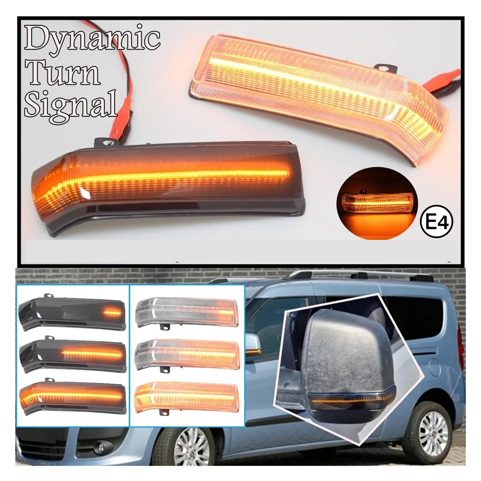 Clignotant De Rétroviseur Droit Pour Fiat Doblo 2 Et Opel Combo D (2009-2022) – STARKIT PERFORMANCE
