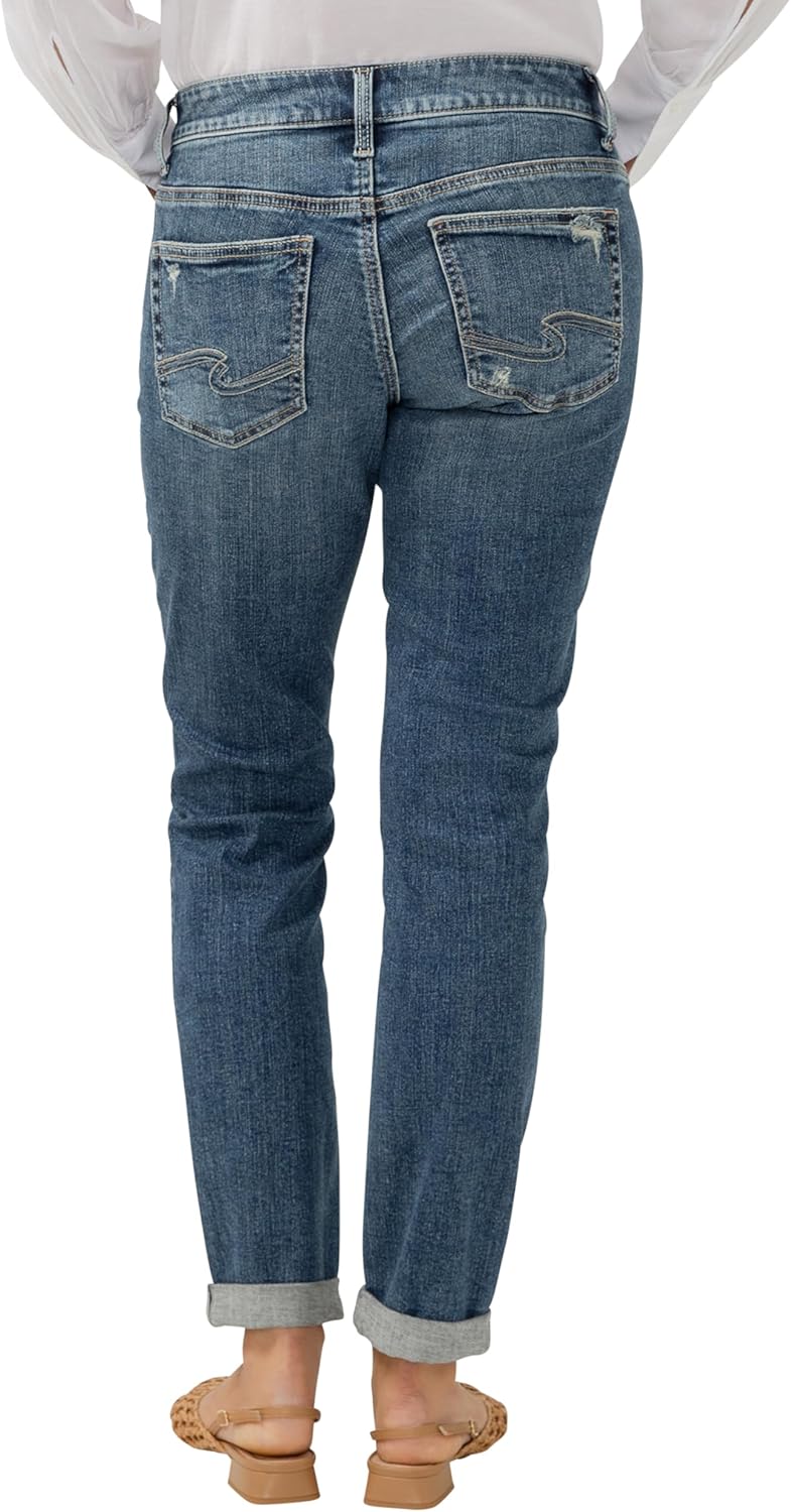 Silver Jeans-Womens Sam Relaxed Boyfriend Fit Jean