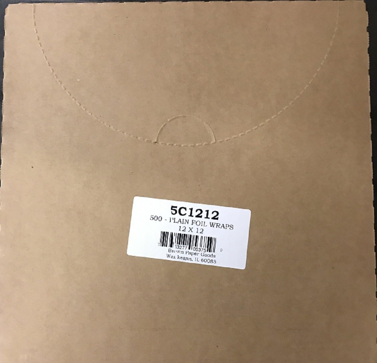 Insulated Cushion Foil Wrap, 5C1212, 12" x 12", Plain Silver Foil Wrap, 500 Sheets Per Box