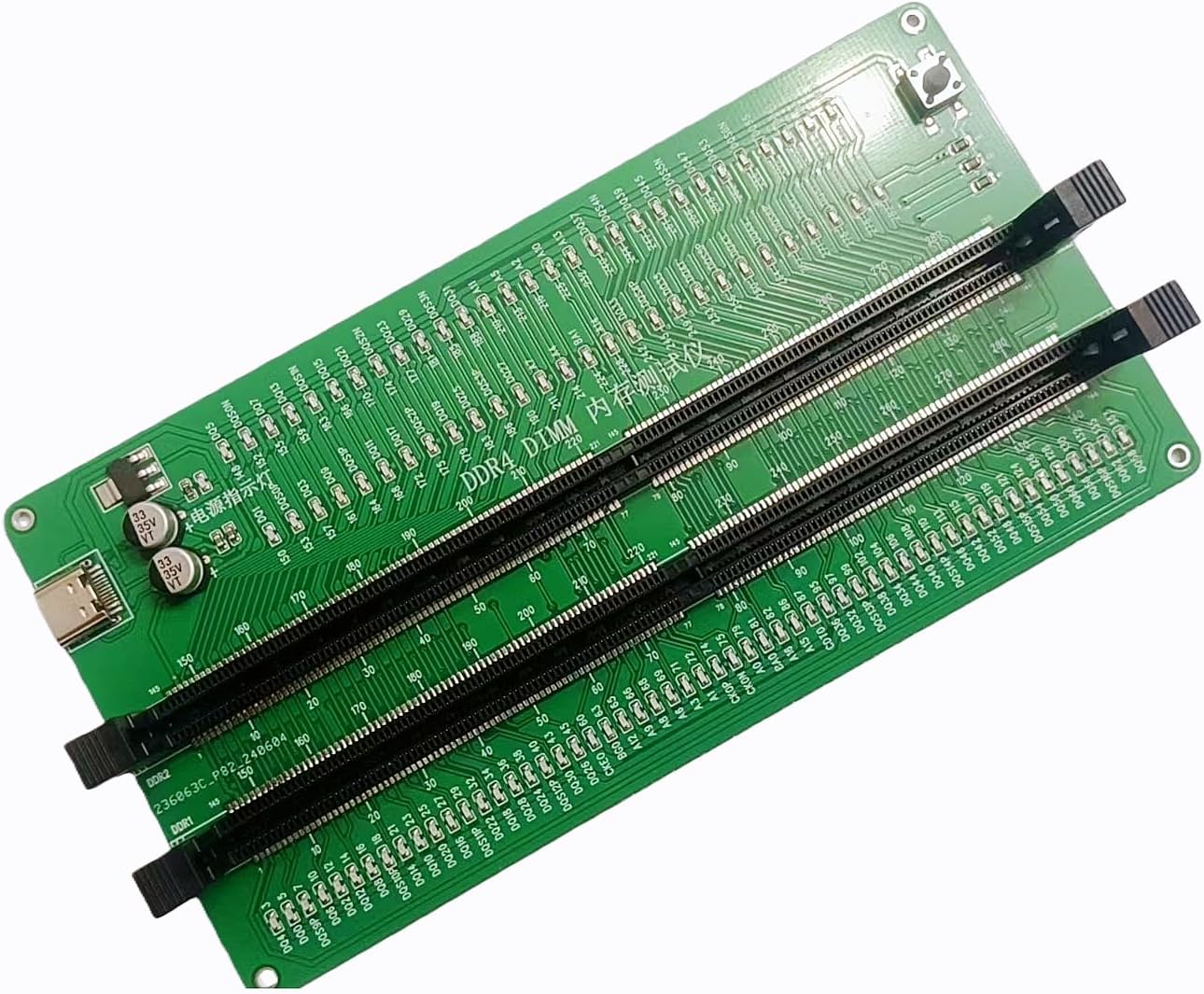 Nice DDR4 Desktop PC Server Memory RAM Module and Computer Motherboard RAM Slot Easy Test Quick Diagnostic Analyzer LED Tester Card Complete Set Solution Kit 288 Pin All Speed Voltage ECC and nonECC