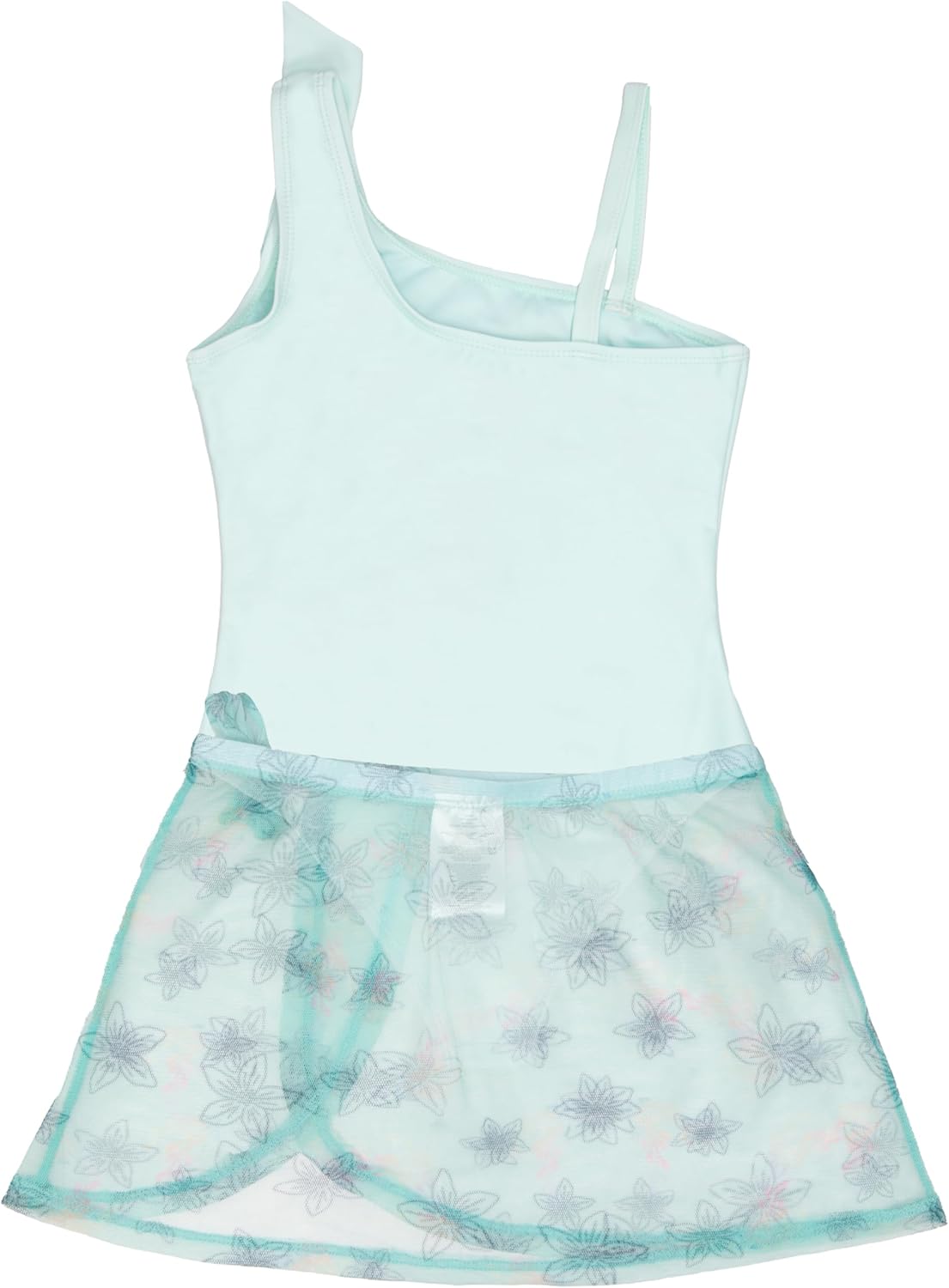 Disney The Little Mermaid, Minnie Mouse Girls Swimsuit Set, One Piece Bathing Suit and Coverup Skirt, Swimwear for Kids - Image 2