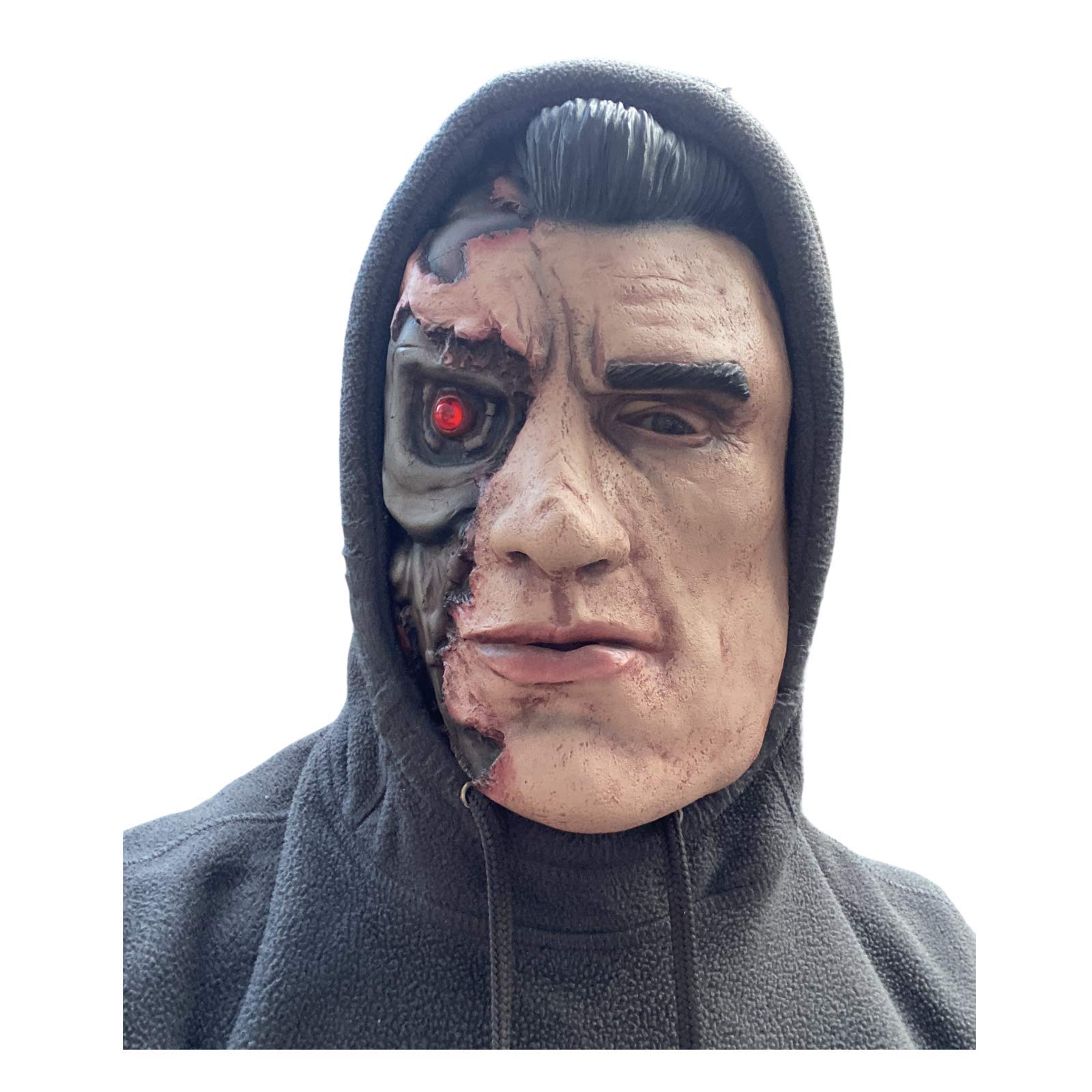Rubber Johnnies Terminator Latex Face MASK Arnold Schwarzenegger Movie MASKS Cyborg Robot COSTUME Accessory - Image 4