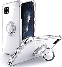 SHIELDS UP AQUOS sense5G Case with Ring for AQUOS sense4/sense4 lite/sense4 basic case [SH-53A] [SHG03] [SH-41A] [A003SH] Shock Resistant Durable Anti-Scratch Anti-slip Lightweight Thin Clear TPU