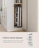 SONGMICS Ladder, 4 Step Ladder, Aluminium Ladder with 4 Non-Slip Steps, Multi-Purpose, Max. Load Capacity 150 kg, Silver Grey and Ink Black GLT014E01 - 6