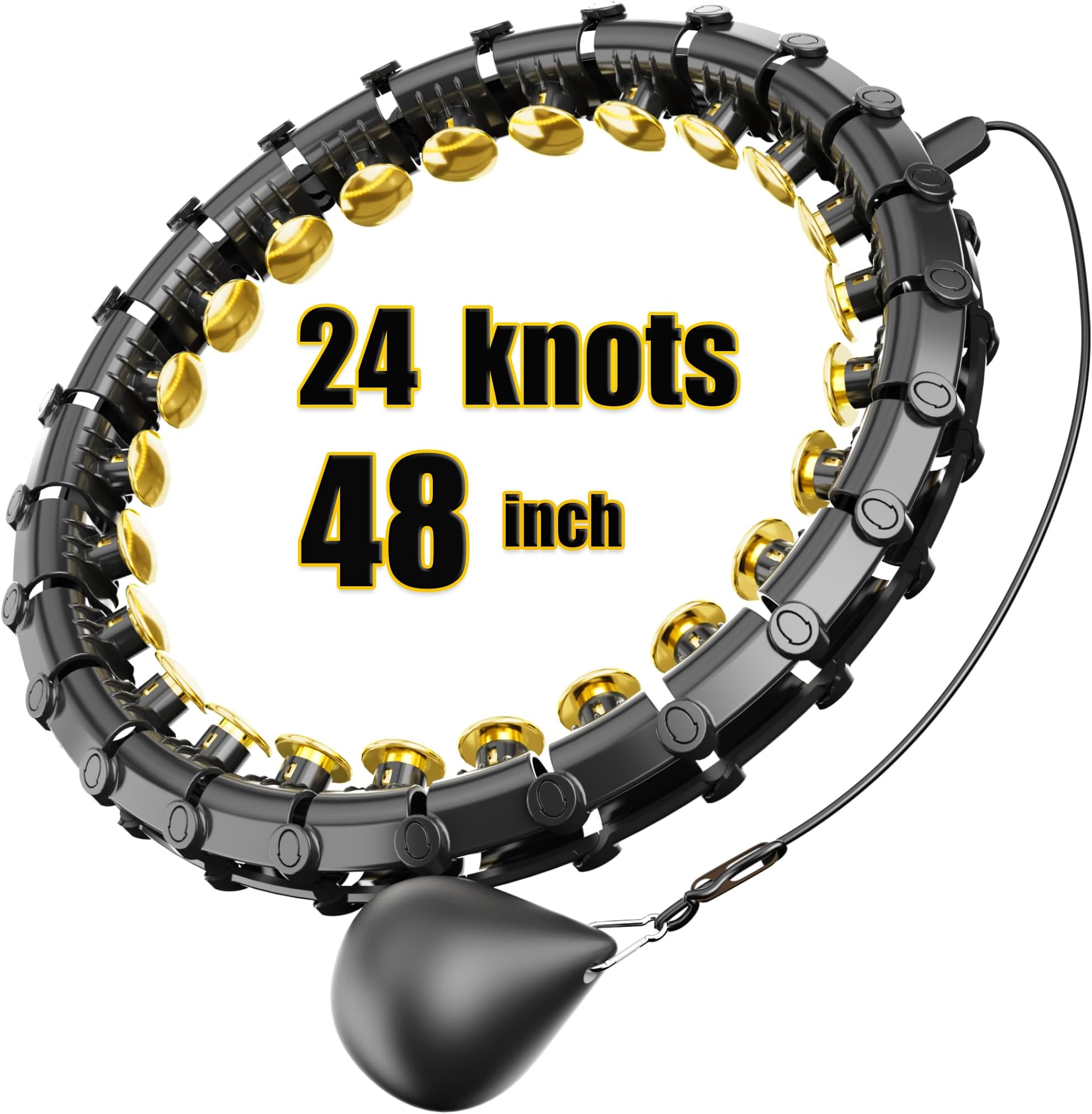 Dumoyi Smart Weighted Hoop for Adults Weight Loss,Infinity Fitness Hoop Plus Size for Women Smart Exercise Equipment