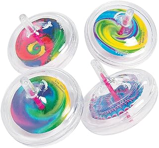 Fun Express Plastic Swirl Spin Tops