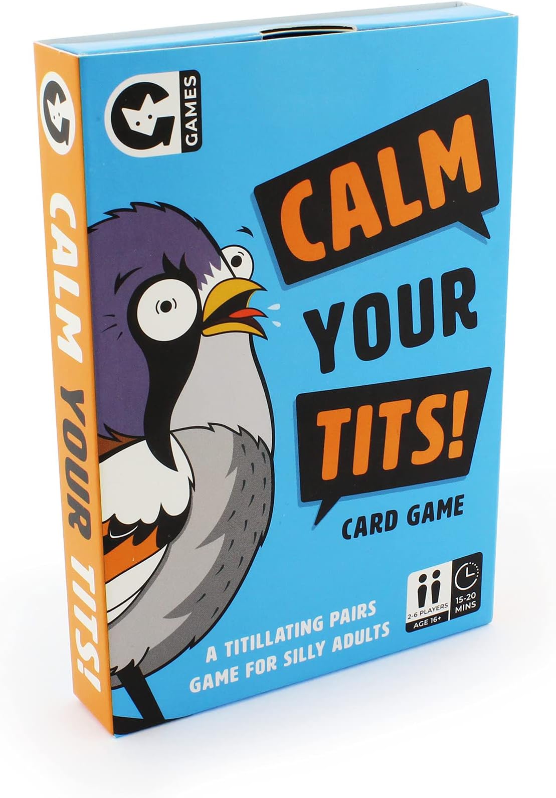 Ginger Fox Calm Your Birds Silly Card Game | Laugh-Out-Loud Fun With Friends At Party Games Night | Matching Pairs Play For Grown-Ups Based On Funny Nature Names | 3+ Players, Aged 16+ Years