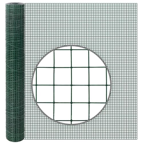 Xone Rete Zincata E Plasticata Verde 5Mt - Maglia 12X12Mm - H100 - In Rotolo