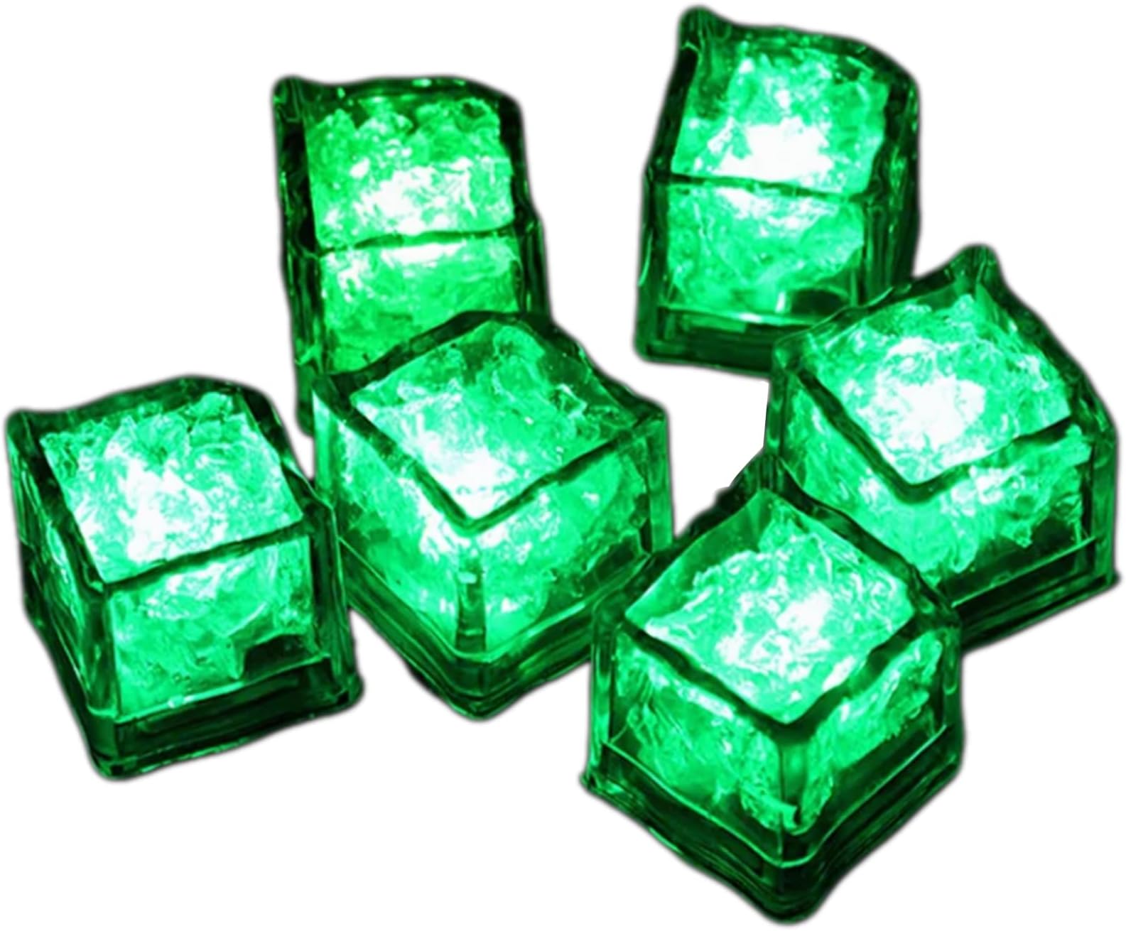 Amazon.com: Inspiration Ice Green Light Up Ice Cubes (Pack of 12 ...