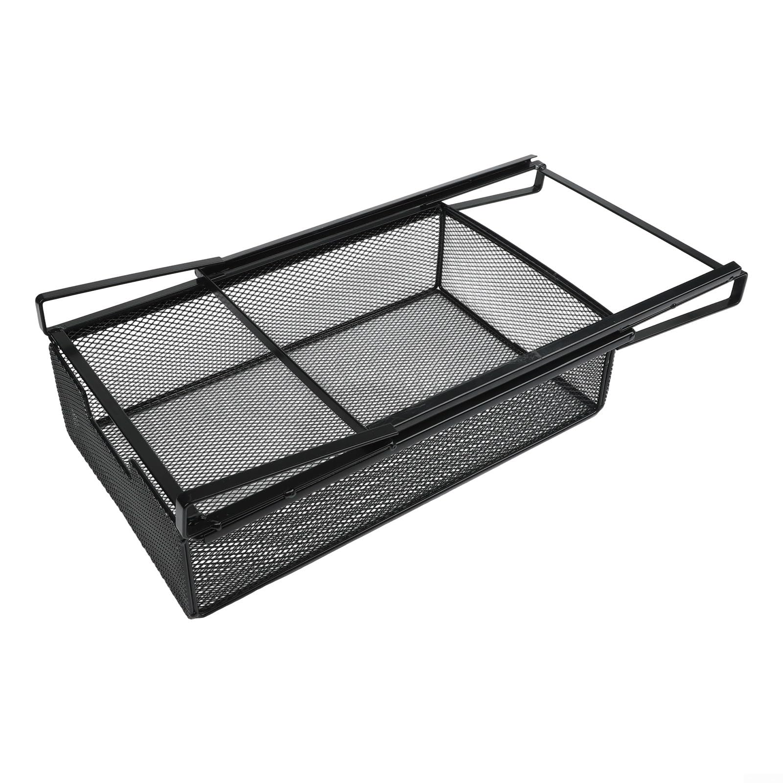 Stahl Schublade Zum Aufhängen Für Kleiderschrank 38x25x12cm Schwarz Werkzeuglose Montage Platzsparender Organizer Mit Ausziehbarer Funktion Für Unterwäsche Und Accessoires