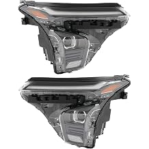 Front LED Headlight Left+Right Side for 2024-2025 Chevy Trax With LED DRL Headlight Models Only Projector Driver&Passenger Head Light Direct Replacement Headlamp Assy Set Assembly A Pair