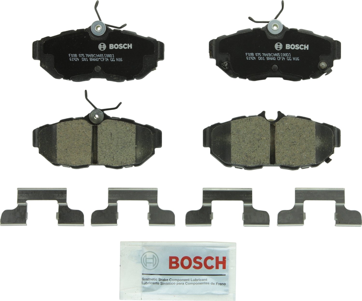 Bosch Automotive BP1078 QuietCast Premium Semi-Metallic Disc Brake Pad Set For: Subaru Forester, Legacy, Outback, B9 Tribeca, Tribeca, WRX, Front — view 20