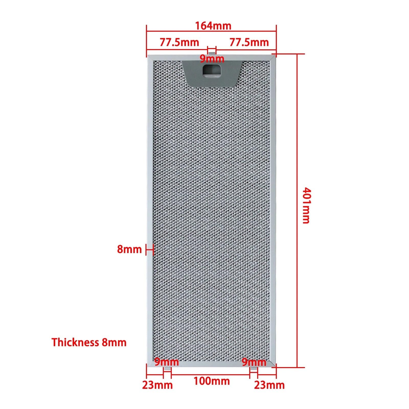 Filtro For Cappa Da Cucina Estrattore For Grasso Da Cucina Ventilazione Aspiratore In Alluminio 164x401mm Filtro For Cappa Di Sfiato Lavabile