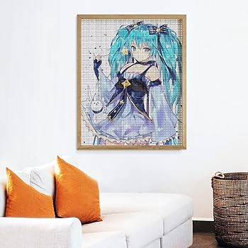 【一点物】初音ミク　ハンドメイド　絵画　アート 81BfstjutPL._UF350,350_QL50_.jpg
