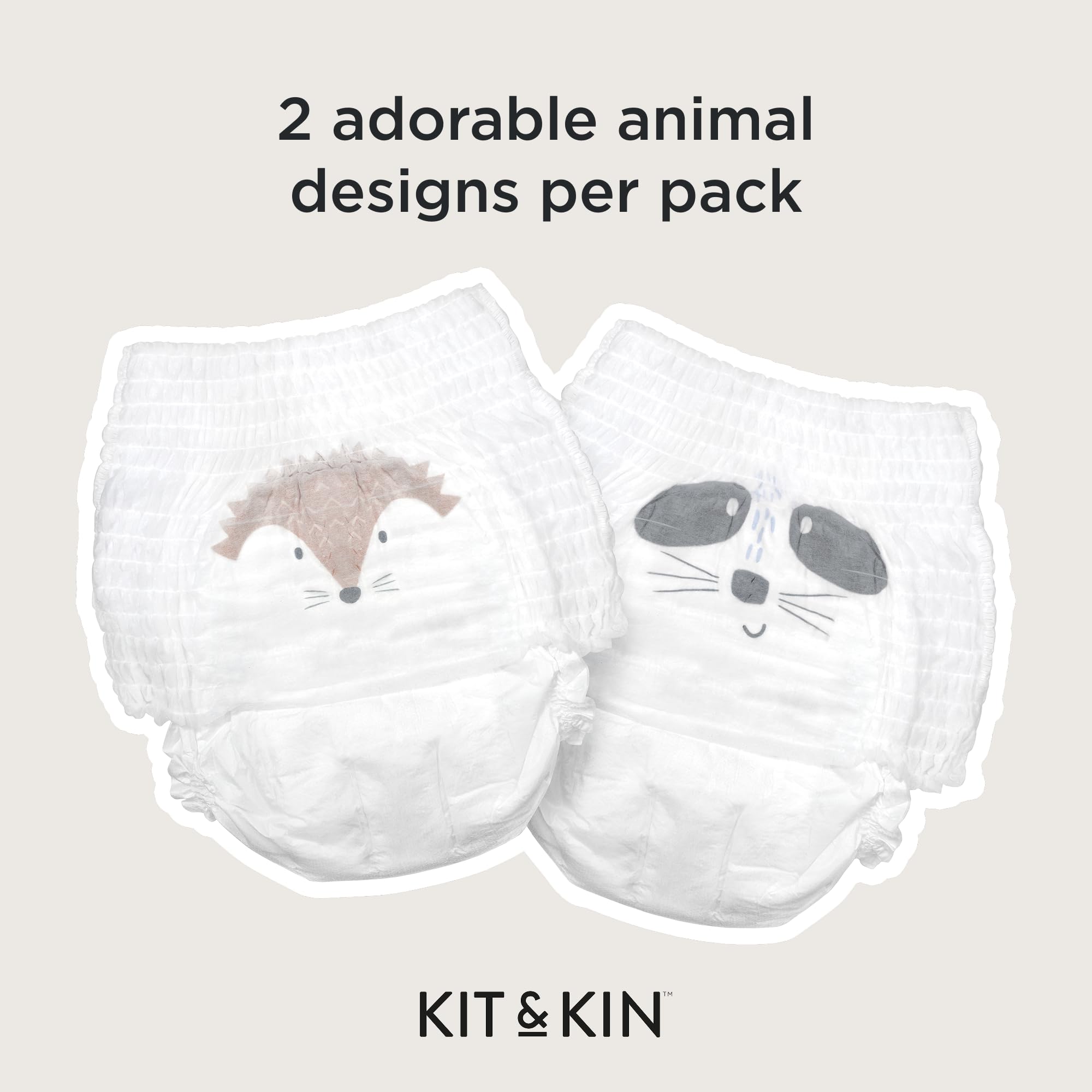Kit & Kin Pantalones de pañales ecológicos, talla 6, talla XL, para entrenamiento para ir al baño, hipoalergénicos y sostenibles, veganos y sin cloro, protección superior contra fugas