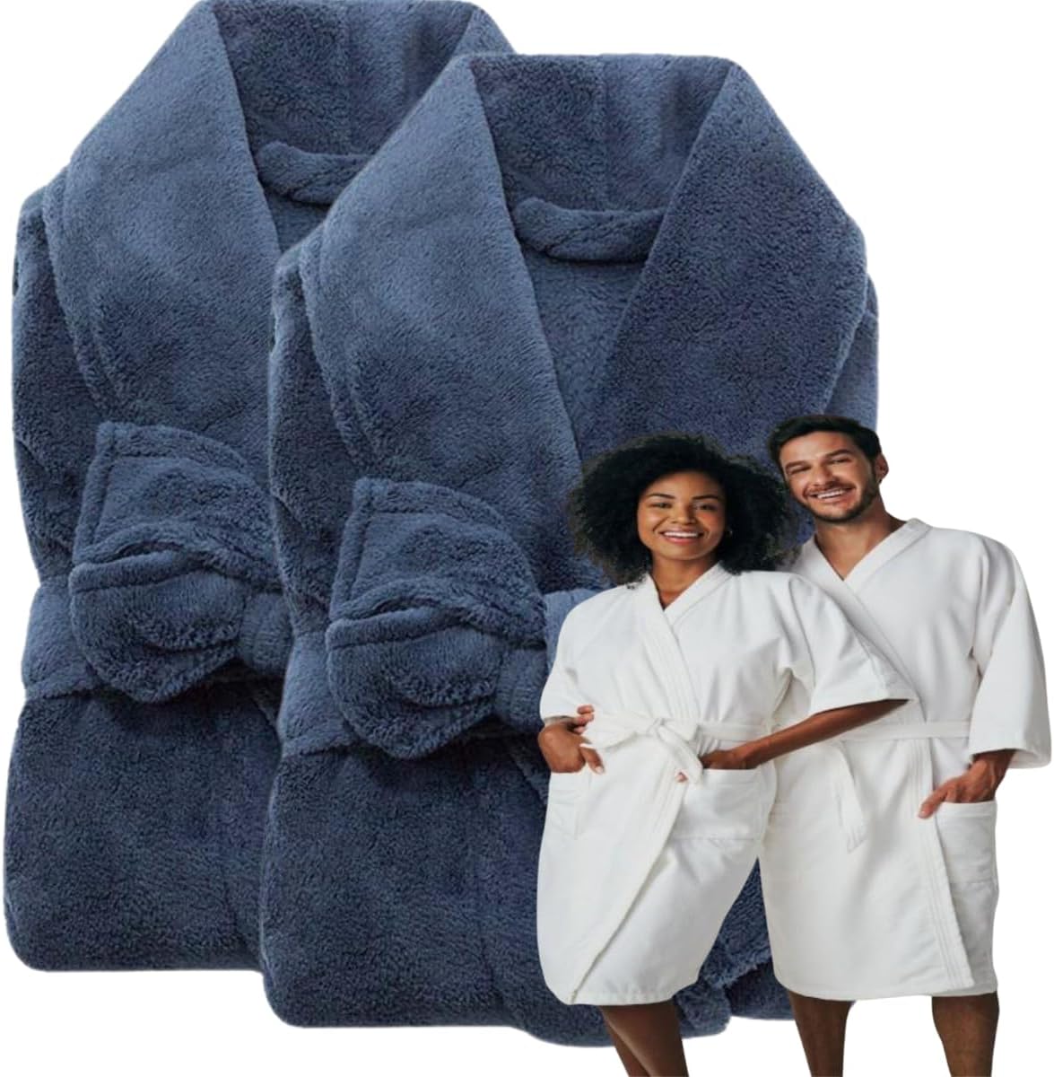 2 Roupões Microfibra Adulto Extra Macio Unissex – Azul – Único em promoção! Veja a oferta e mais achadinhos de Moda íntima Hoje é o melhor dia para comprar 2 Roupões Microfibra Adulto Extra Macio Unissex – Azul – Único com aquele preço maroto! Promoção! Aproveite a oferta!