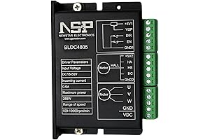 NSP-BLDC4805 DC18V~50V Max 6A Brushless Motor Controller for 200W Brushless DC Motor.