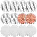 BeiLan Spin Wave Mop Pads Fit for Bissell Spin Wave 20399 23157 23159 2039A 2124A 20393 2039T 2039W 20391 20395 2307 2315A Heavy Soft Scrubby Pads for Hardwood Floor Cleaning Replacement Pads(12Pack)