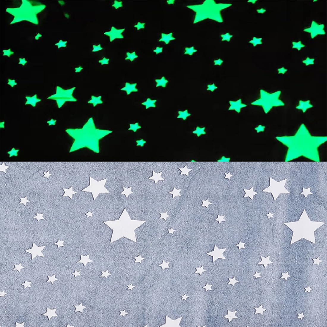 Glow in The Dark Blanket for Kids Glowing Stars Throw Interesting Gifts for Boys Girls Teens Adults Soft Cozy Blankets for Couch Sofa Bed (Star 2, 50 x 60 Inch) - Image 4